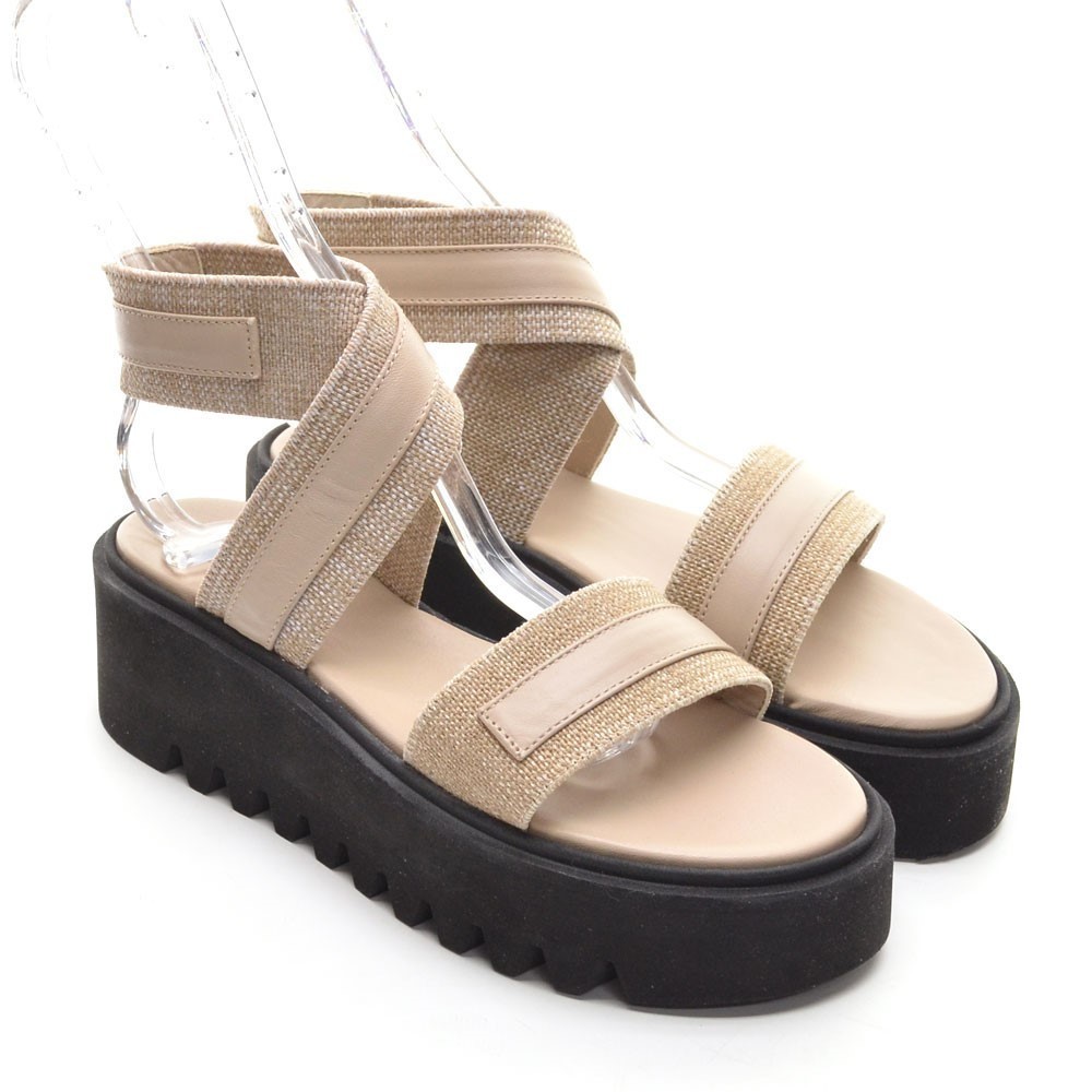 TANK Steiger Zoya Natural Slingback Sandal 36 New